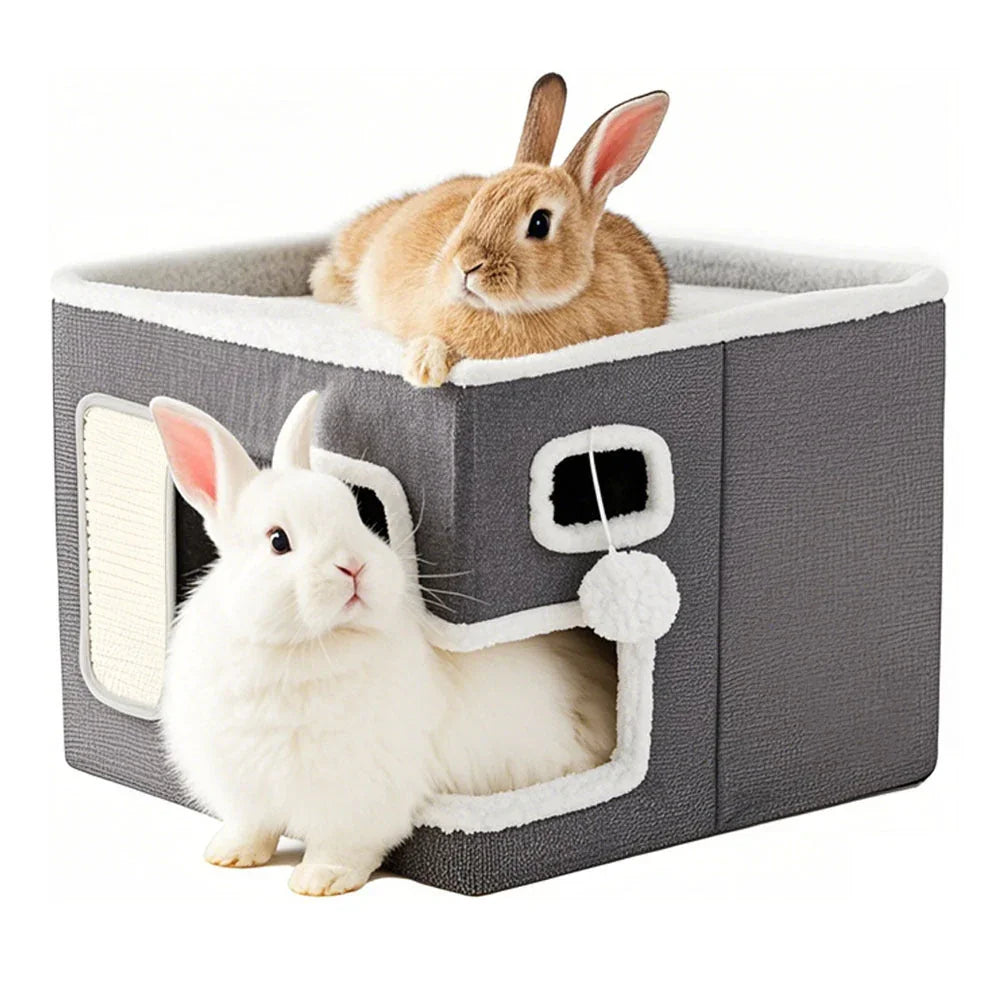 Multi-Level Hideaway Bed for Small Pets